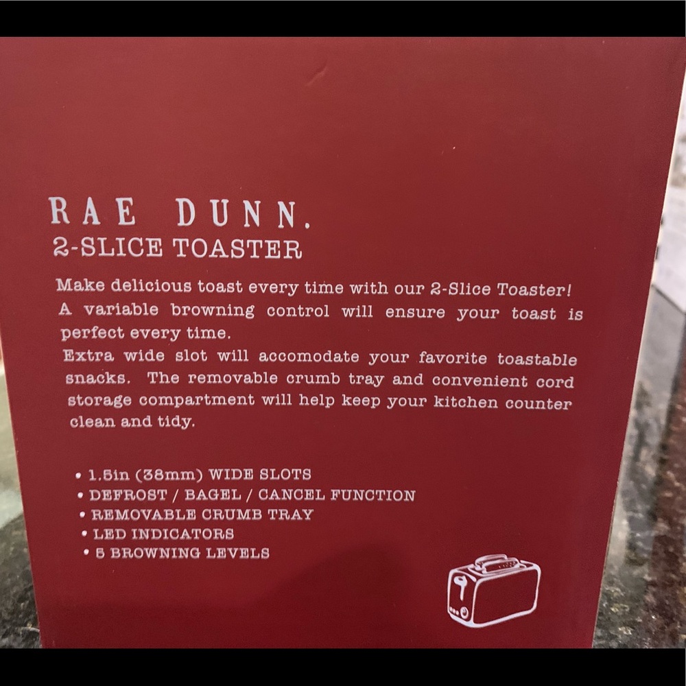 🇺🇸 Rae Dunn JOY Christmas toaster ❄️ - Picture 4 of 5